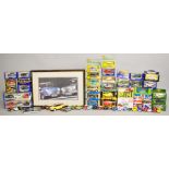 A quantity of 'Mini' diecast model cars, both boxed and unboxed, by Corgi,