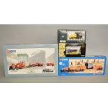 Four Corgi diecast models: Heavy Haulage 1:50 scale 31009 Wynns;