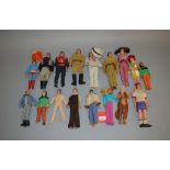 Quantity of assorted action figures: five Gabriel Lone Ranger figures;