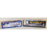 Two Corgi 1:50 scale diecast model lorries: CC12205 Stan Robinson Scania Curtainside;