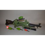 An unboxed 'Johnny Seven' plastic One Man Army Gun by Topper Toys,