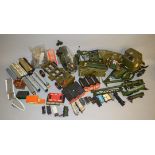 Quantity of Palitoy Action Man vehicles and accessories, including tank, motorcycle and sidecar,