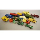 A small quantity of unboxed, play worn Dinky Toys diecast models, including a Guy Van 'Ever Ready',