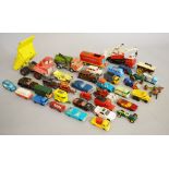 Quantity of playworn diecast by Dinky, Matchbox and Corgi,