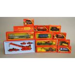 OO gauge. 12 x Triang/Hornby items of rolling stock, to include R739 Breakdown Crane Set 75 Ton.