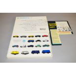 Volkswagen 50 Million 17 piece set of HO scale plastic models by Herpa, Wiking and Brekina.