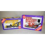 Two boxed Siku diecast Mobile Crane Truck models in 1:55 scale, #4310 and #4810.