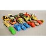 A mixed group of unboxed diecast and plastic models by Matchbox, Tri-ang and Norev,