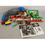 Tomy Tomica World Thomas & Friends items, including: James; Bertie Bus; mail coaches; tracks; etc.