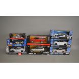 Group of 6 1/24 Scale Radio-Control model cars inc.