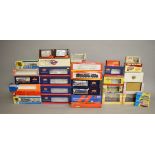 A quantity of empty boxes for railway and diecast models including Bachmann, Corgi and Atlas.