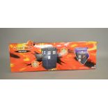 A boxed Dr Who Tardis Zipperobe, approximately 187 x 84 x 84 cm when assembled,