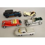 Five Franklin Mint diecast models: 1907 Rolls-Royce Silver Ghost;