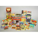 A quantity of boxed and carded diecast models by Corgi, Onyx,