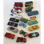 A small quantity of unboxed playworn diecast models by Dinky,Corgi and Lone Star,