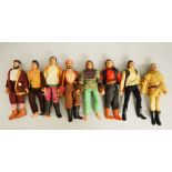 Mego Heroes of the American West and World's Greatest Super Pirates action figures: Buffalo Bill;
