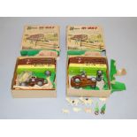Two boxed Alps (Japan) tinplate 'Hi-Way' Cattle Transport Articulated Trucks with friction drive