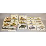 19 x Italeri plastic model kits, all tanks and military vehicles, contains some duplicates.