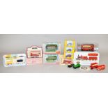 A mixed lot of diecast models, including: Matchbox 900 TP-20, sealed om card; two EFE buses,