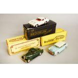 Three Brooklin Models 1:43 scale model cars: BRK4 1937 Chevrolet Coupe; BRK26 1955 Chevrolet Nomad;