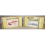 Two Corgi Heavy Haulage 1:50 scale diecast model sets: CC12307 United Heavy Transport Scammell