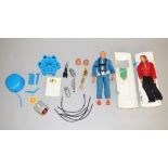 Kenner The Six Million Dollar Man: Steve Austin action figure; Maskatron with three faces;