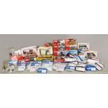 A good quantity of boxed and bagged HO/OO railway related model kits by Piko, Auhagen,