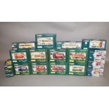18 x Corgi Connoisseur Collection diecast model buses. Boxed and VG/E.