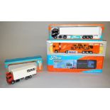 Four Tekno 1:50 scale diecast model lorries, including 9912TS Keedwell and MOO1717 DAF 95 XF.