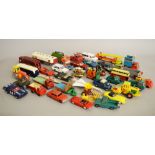 A quantity of unboxed diecast and plastic models by Dinky, Corgi and others,