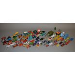 Quantity of playworn and unboxed diecast models by Dinky, Matchbox,