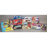 15 x Corgi diecast models, including: Cafe Connection; assorted 1:50 scale; Golden Oldies; 007; etc.