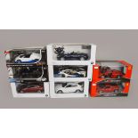 Group of 4 Rastar and 4 BMW dealership 1/24 Scale remote control models,
