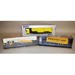 Two boxed Corgi diecast model trucks in 1:50 scale, 75102 ERF Tanker 'Shell',