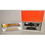 N Gauge. Two boxed Kato Locomotives together with a Rivarossi #9242 4-6-6-4 Challenger U.P.