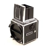 Hasselblad 503CW Body #19ER16811. (condition 5F). With front and rear cap and waist-level finder.