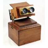 A Good Smith, Beck & Beck Table-Top Stereo Viewer. #580. (condition 5E). With focusing eyepieces.