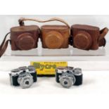 Two Mycro IIIA Sub Miniature Cameras.