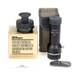 Nikon Lens Scope Converter in Makers Box. Appears unused. Also a Nikon 800mm f13.