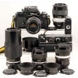 Black Nikon F2 Photomic & Accessories.