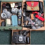 Three Boxes of Exposure Meters, Flash Units & other Accessories.