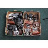 Two Boxes of Praktica & Other Miscellaneous Cameras.