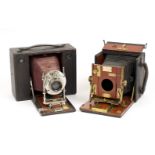 Sanderson & Kodak Folding Plate Cameras.