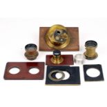 Large Brass Camera Lens & Others.