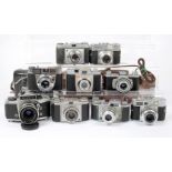 Box of Nine Kodak & Other Cameras.