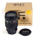 Nikon 35-70mm f2.8 D Auto-Focus Zoom Lens. #806071.