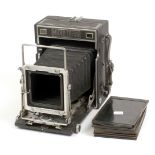 MPP Micro Press Camera Body #4208. (No lens or ground glass) with plates (condition 6G).