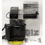 Nikon D1X Digital SLR Body. (condition 5E). With Nikon software in maker's box.