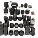 Approximately 24 Various Lenses & Converters, etc.
