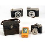 Three Sub Miniature Cameras.